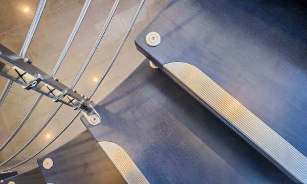 custom curved staircase CAST Tekna Jazz