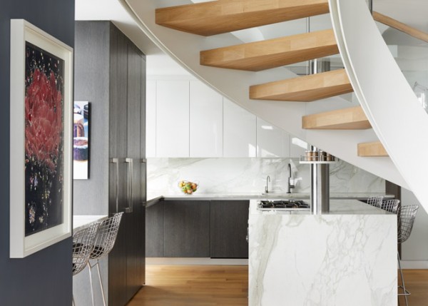 CAST curved staircase NYC Cortina & Kall