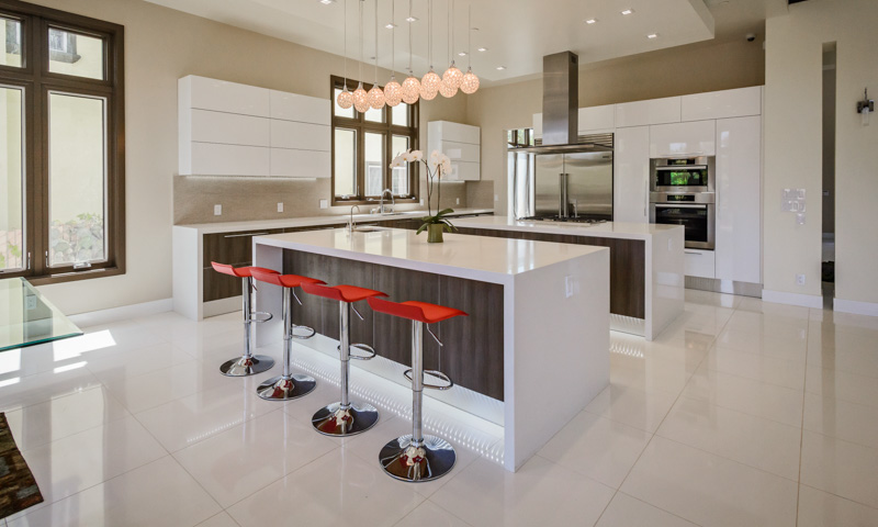 Top kitchen color trends for 2015 include white kitchen natural saturated accents