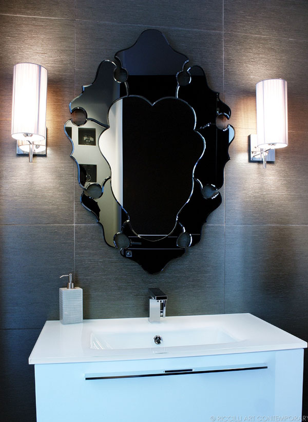 Powder room vanity by BMT. Photo: Morgan Riccilli Slade.