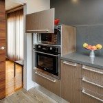 San Francisco modern kitchen remodeling brown cabinets