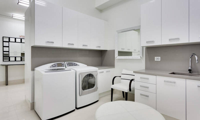 Miami modern kitchen remodel laundry room