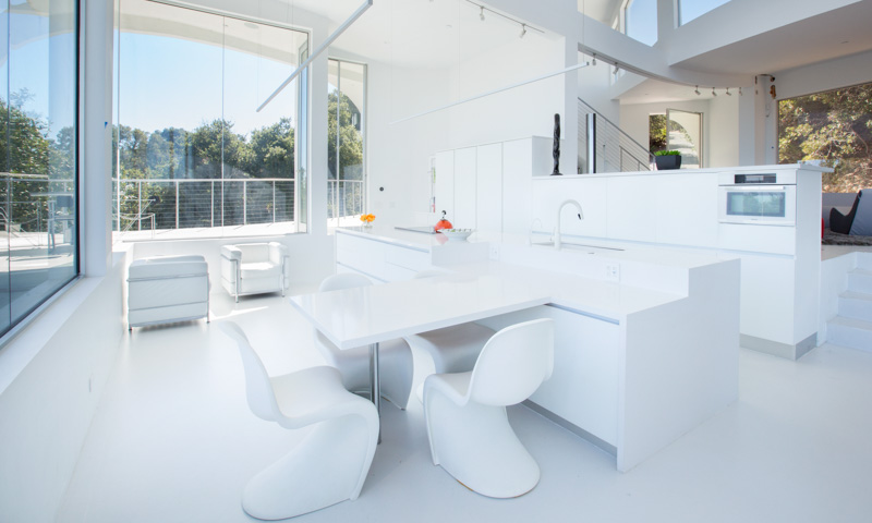 Los Altos Hills Ultra-White Kitchen and Bath