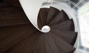 Wave Modern Spiral Staircase Cast Stairs