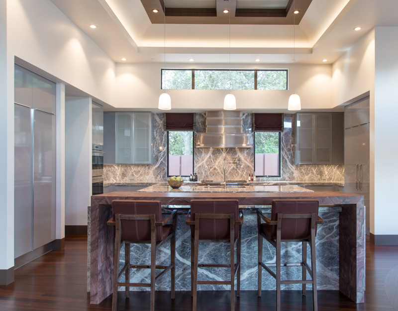 contemporary open kitchen