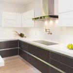 custom kitchen design white gray