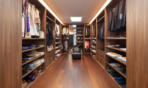 custom walk-in closet design
