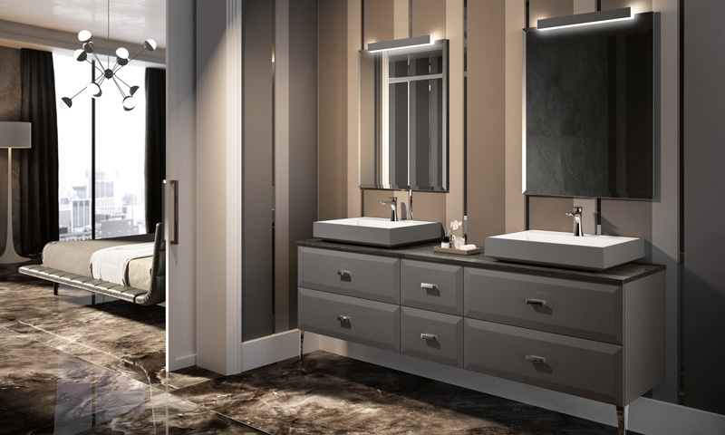 Modern Bathroom Cabinets  European Cabinets & Design Studios