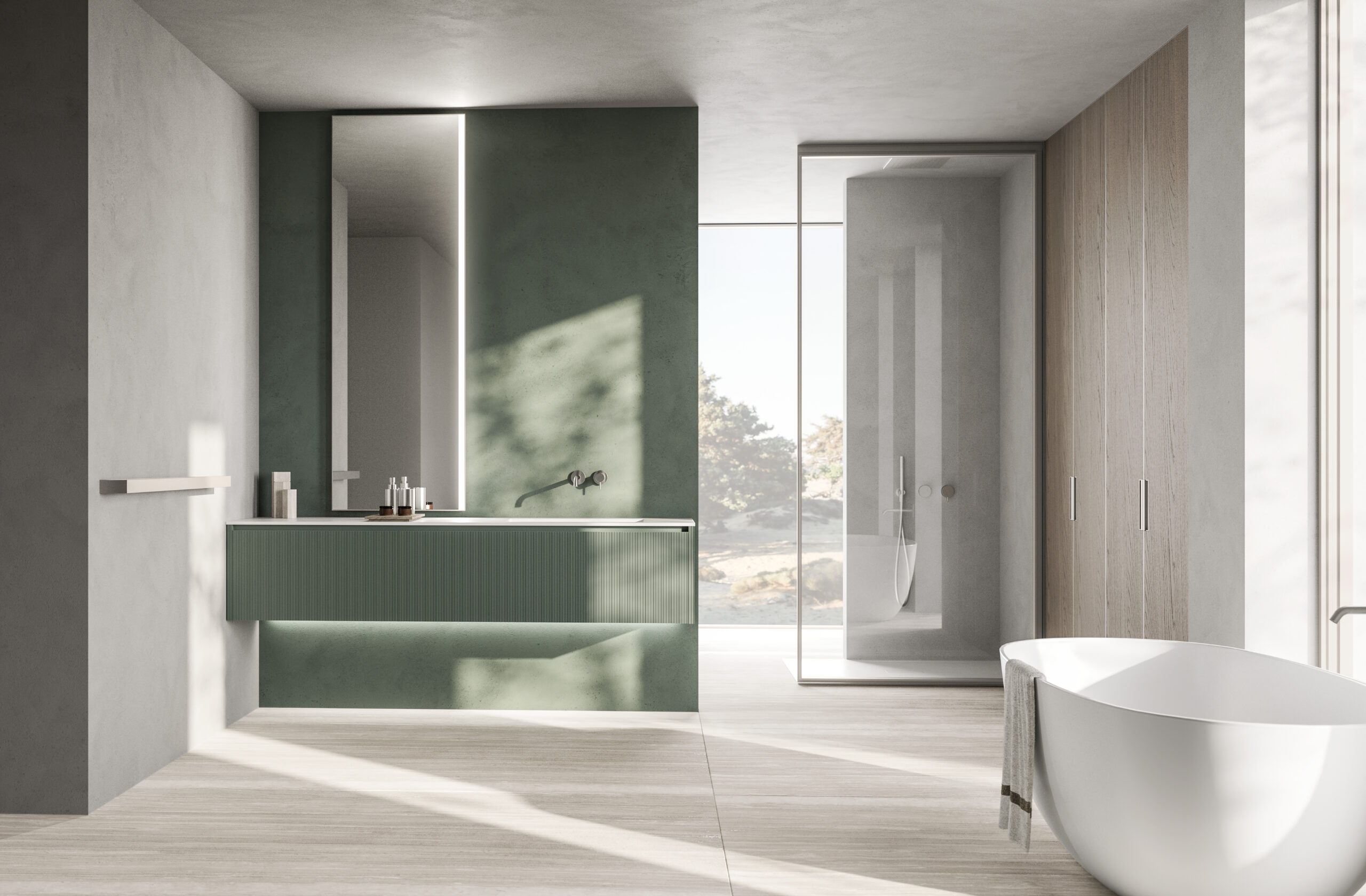 Sage Green Modern Bathroom Vanity