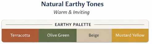 Natural Earthy Tones Pallete 